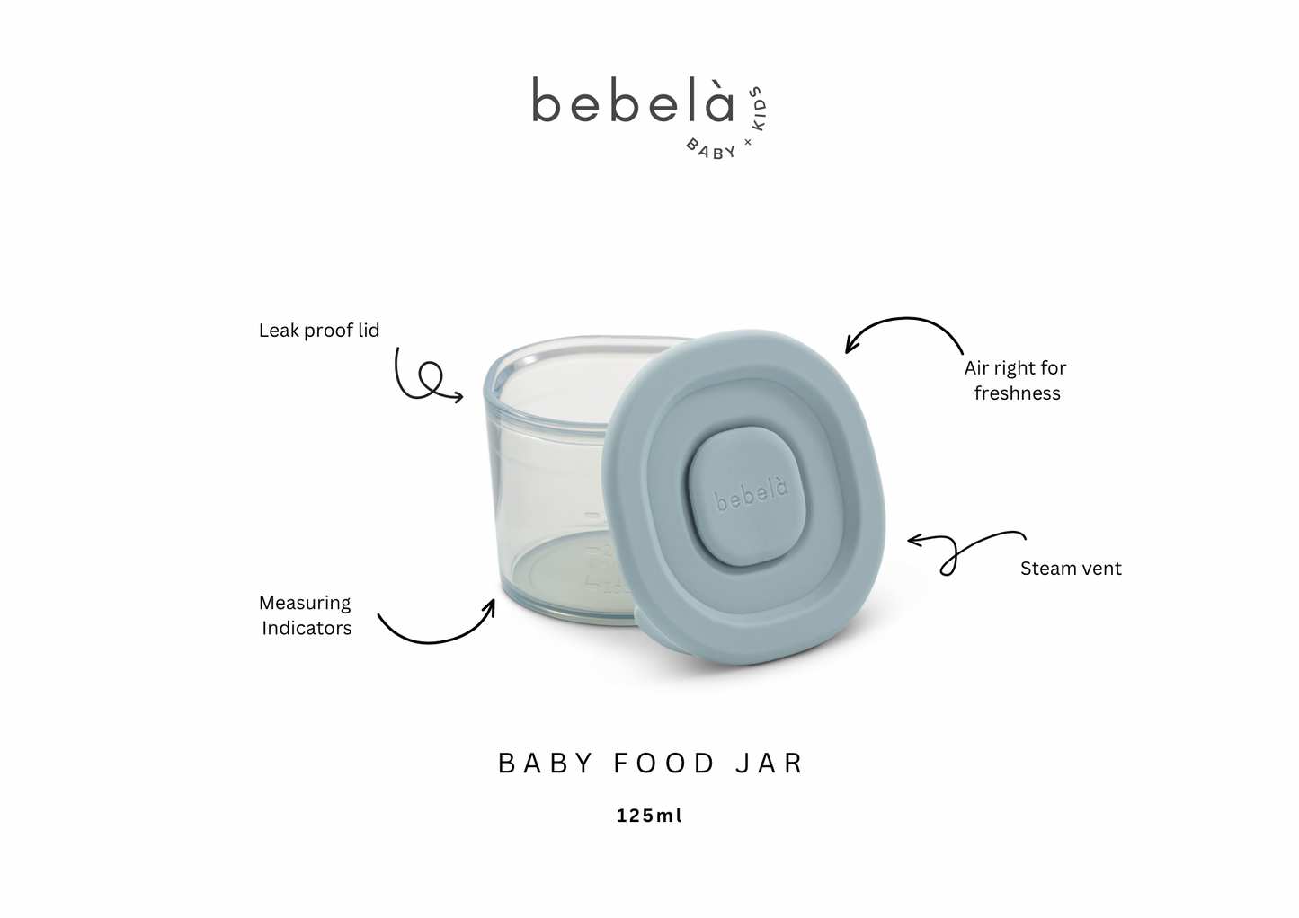 Baby Food Jar 125ml Set2 Sable