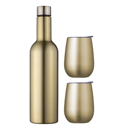 Insulated Wine Traveller Set Champagne