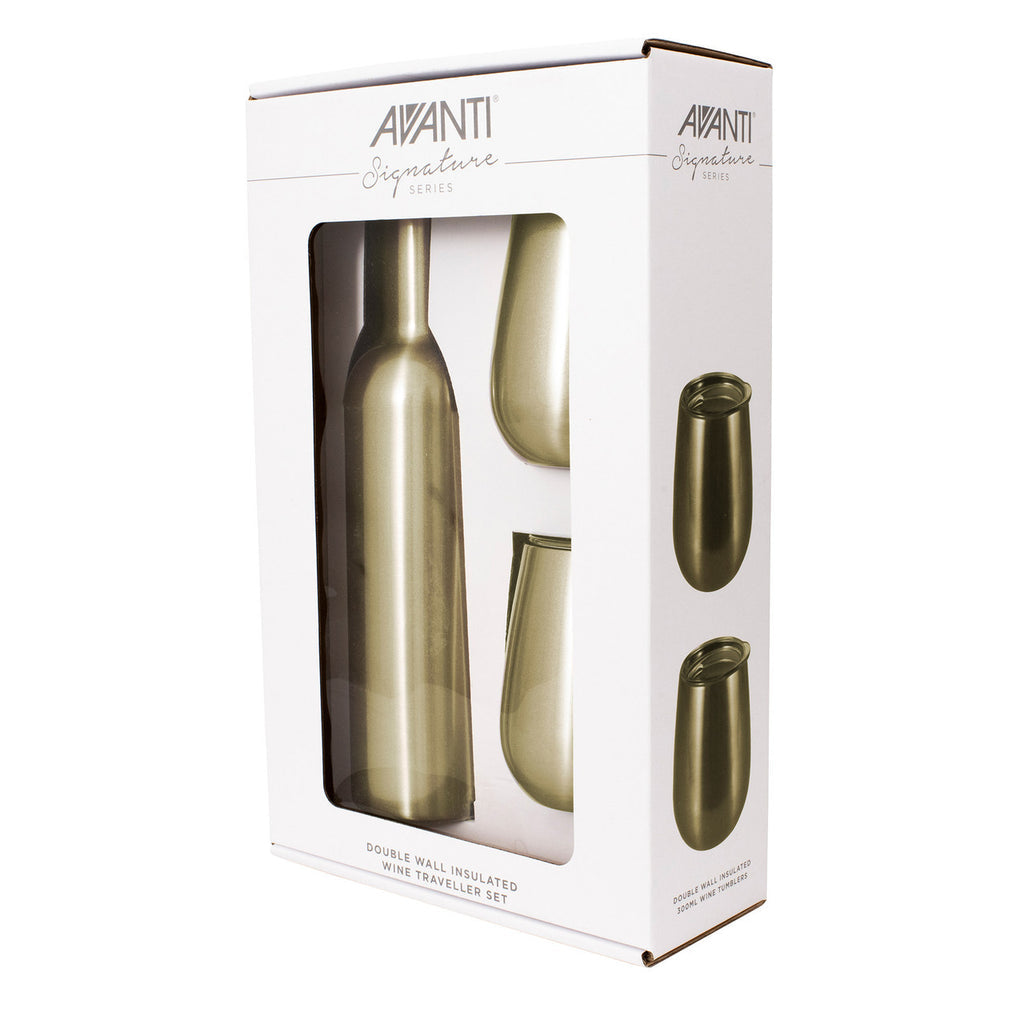 Insulated Wine Traveller Set Champagne