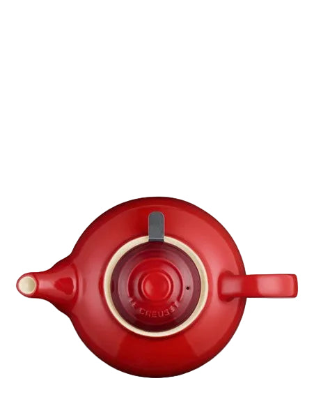 Teapot w Stainless Steel Infuser Cerise