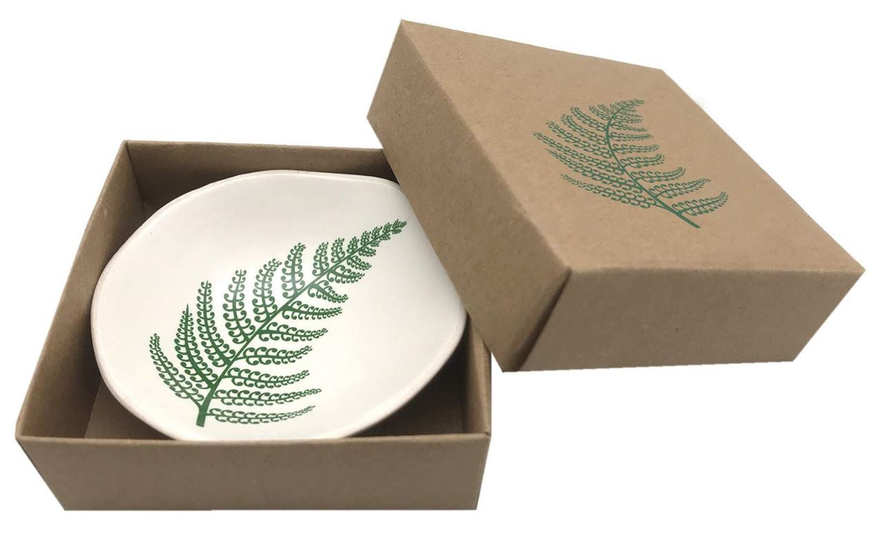 Green Fern On White