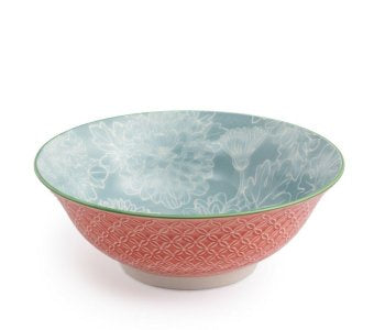 Ramen Bowl Grey Floral