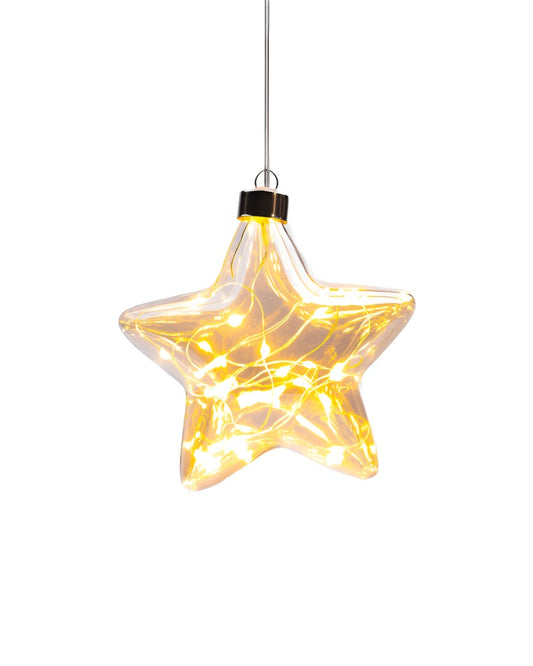 Hanging Champagne Glass Star