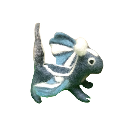 Felt Dragon - Silver