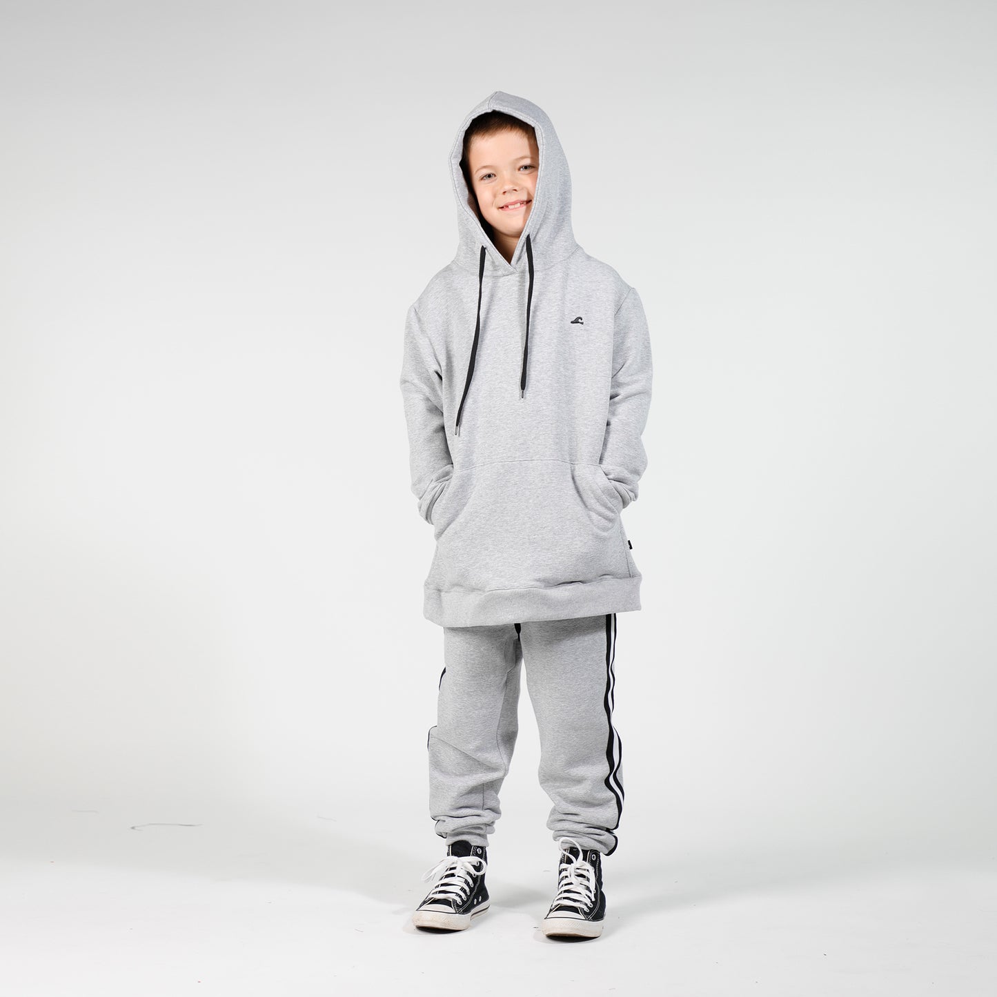 Boys Pocket Hood - Greymarle