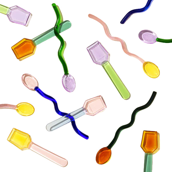 Glass Spoon Set