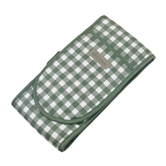 Oven Glove Double Green Check