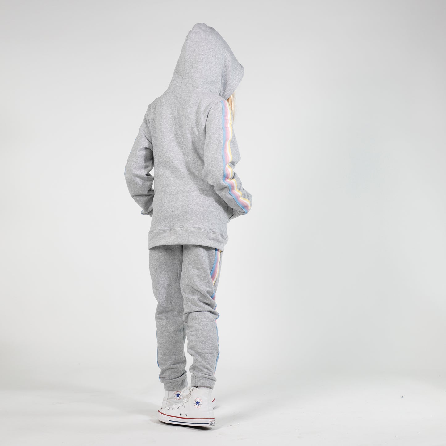 Girls Zip Hood Greymarle