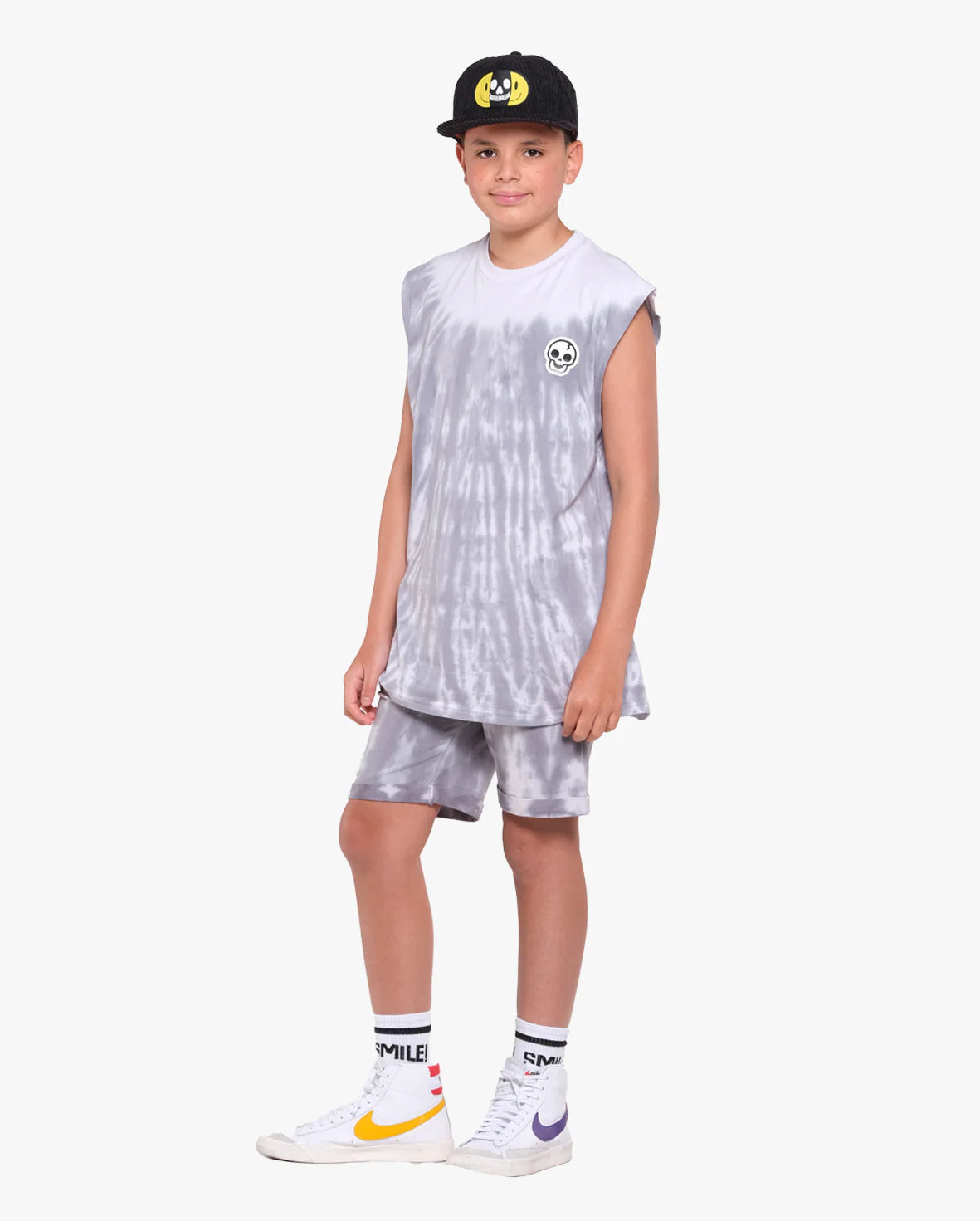 Shorts Grey Tie-Dye