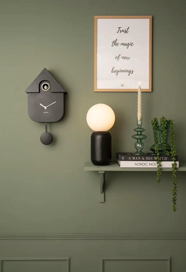 Modern Cuckoo Clock Black