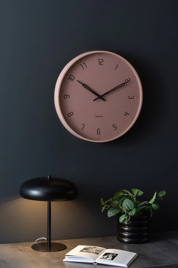 Stark Wall Clock Faded Pink