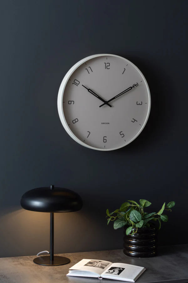 Stark Wall Clock Warm Grey