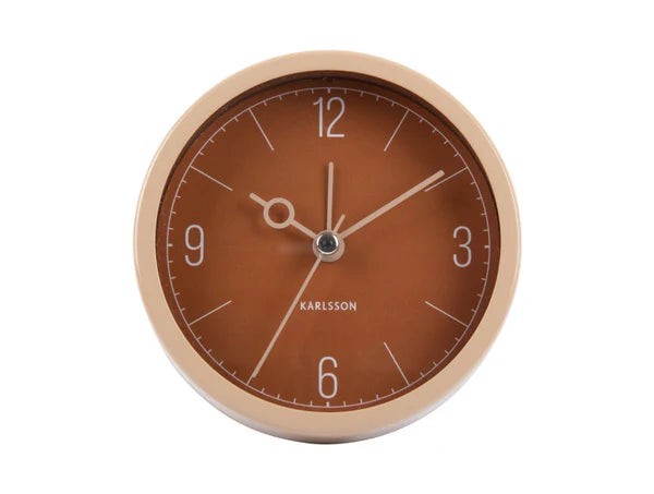 Monocle Alarm Clock Caramel Brown