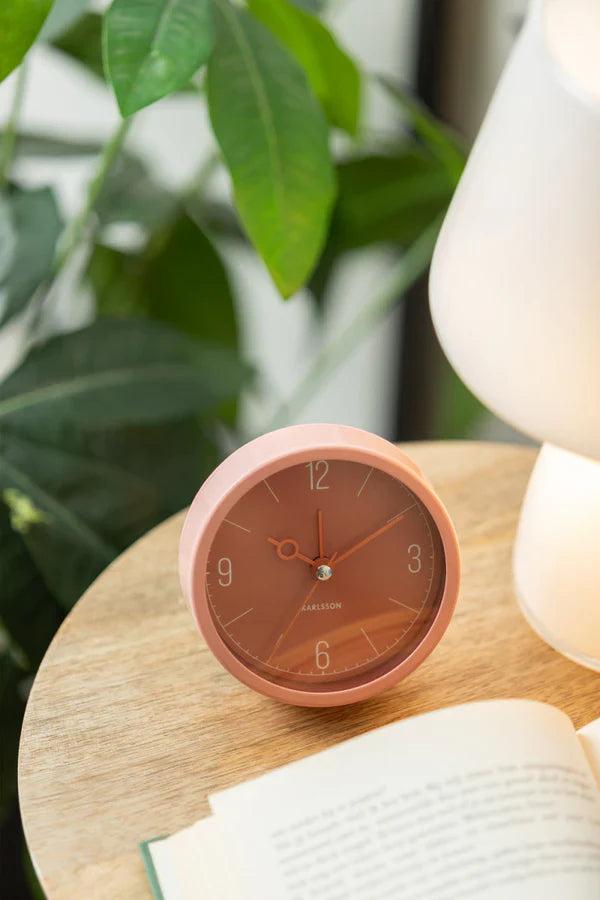 Monocle Alarm Clock Blush Red