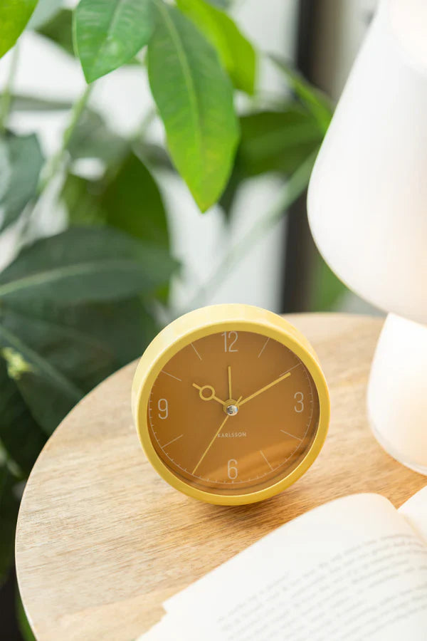 Monocle Alarm Clock Ochre Yellow