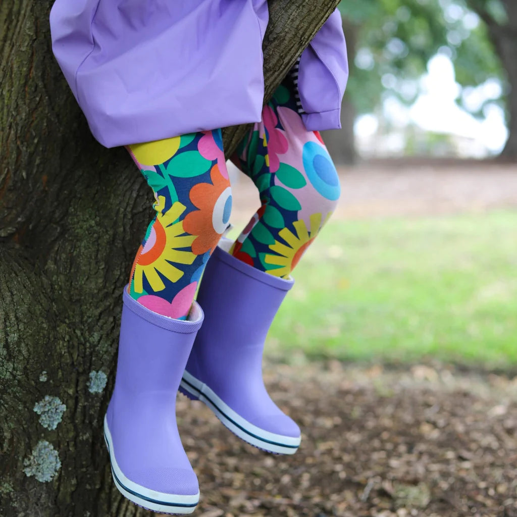 Purple Kids Rubber Gumboots