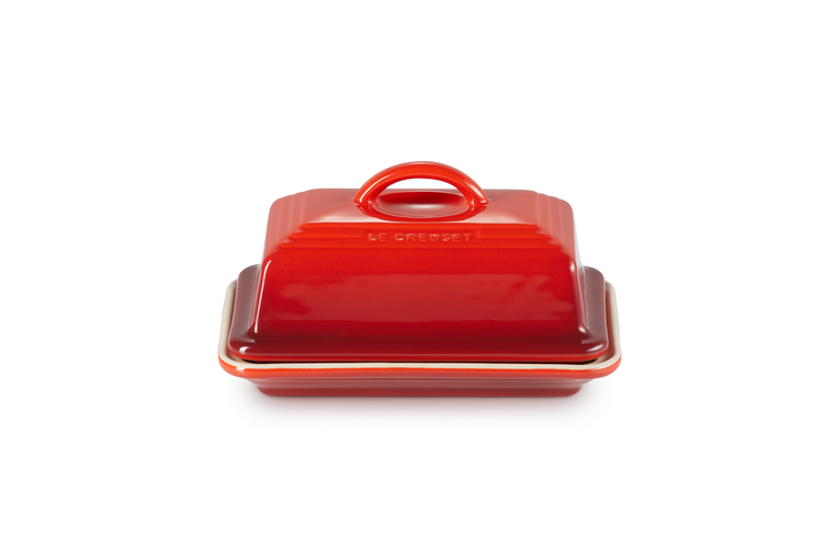 LC Butter Dish Cerise