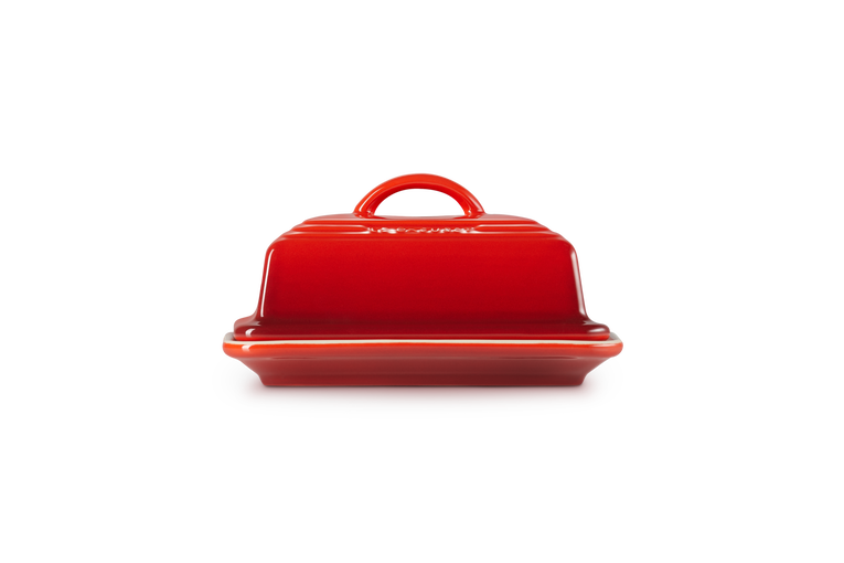 LC Butter Dish Cerise