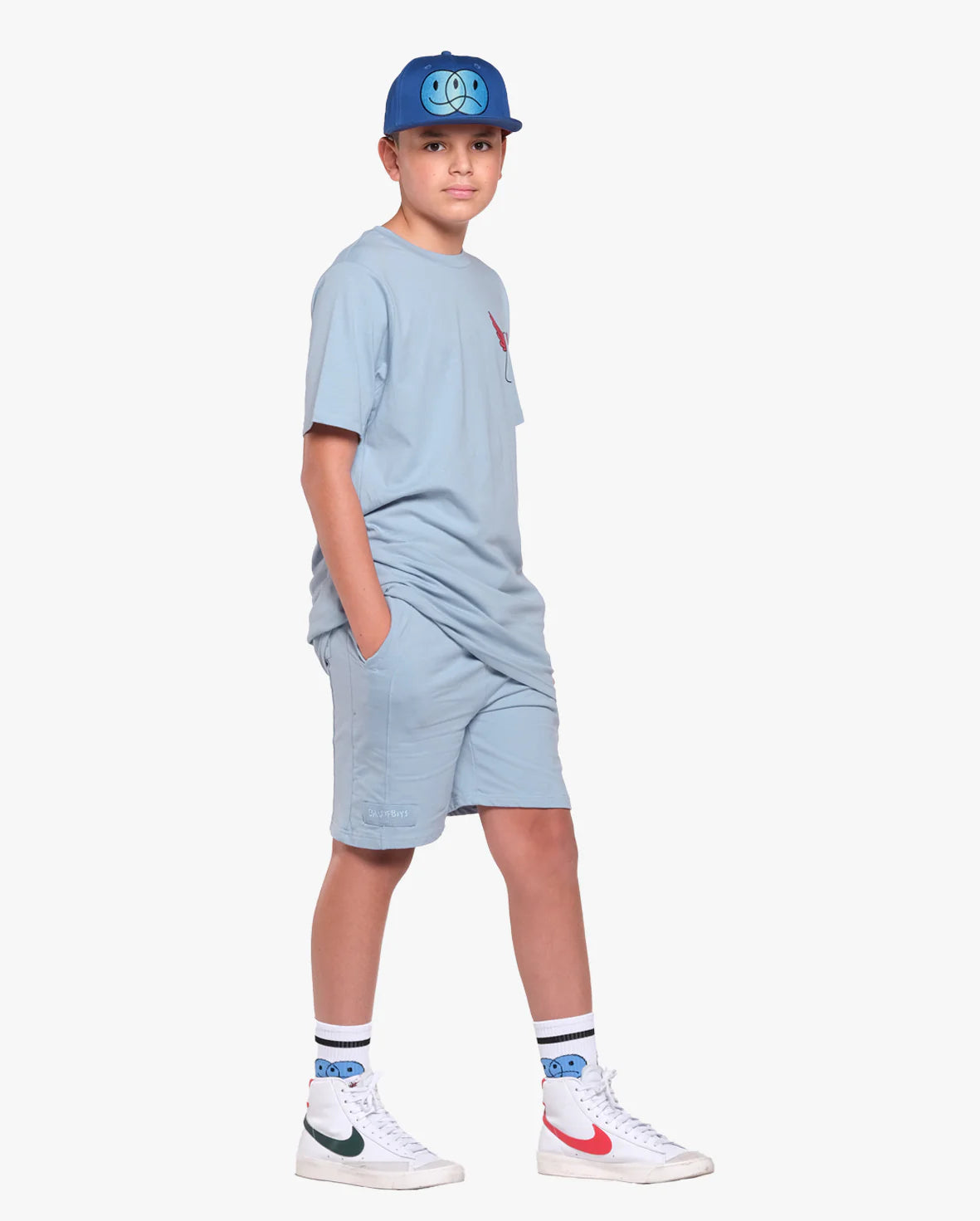 Shorts Front Seam Blue