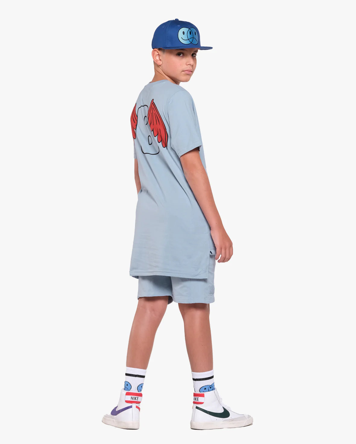 Shorts Front Seam Blue