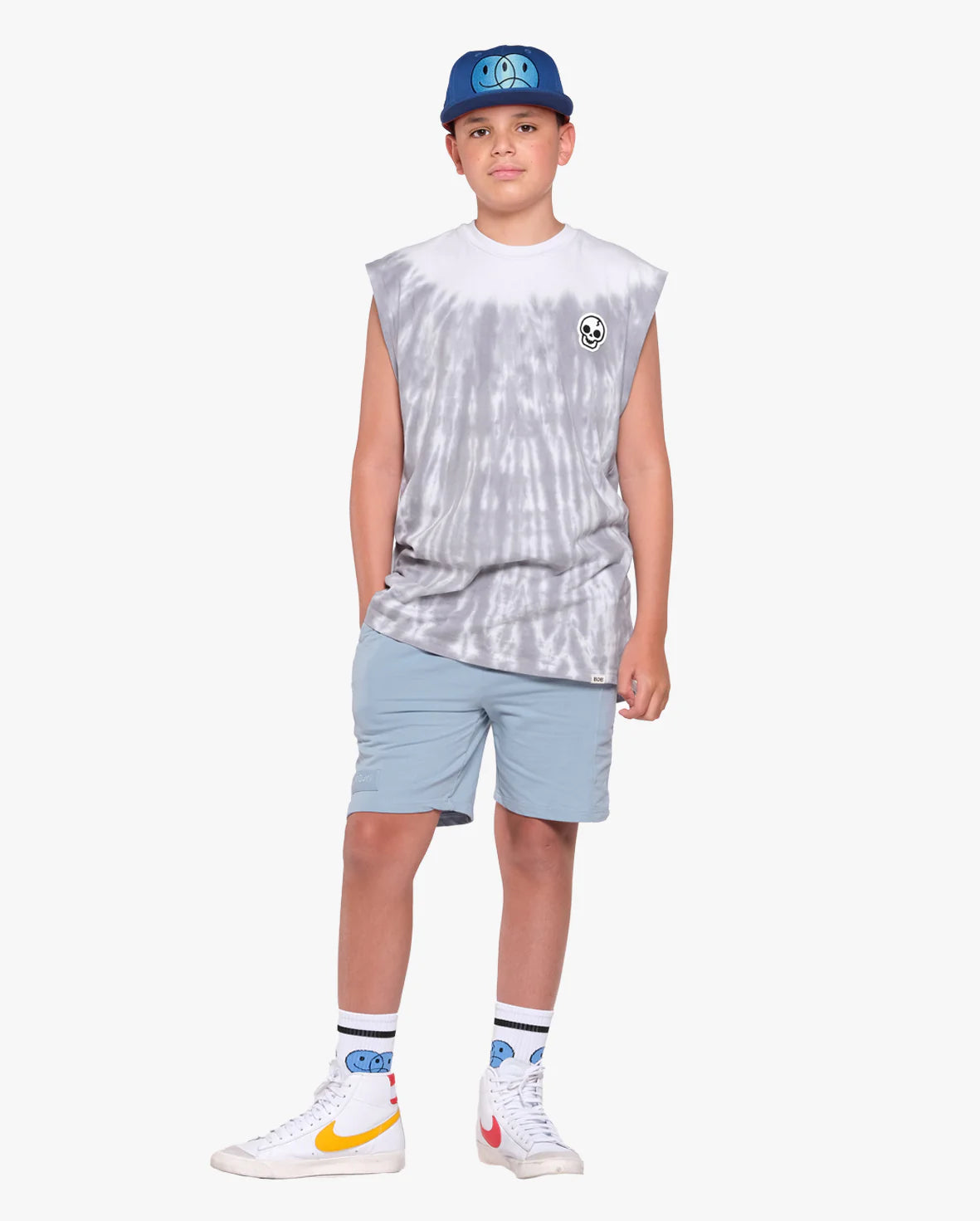 Shorts Front Seam Blue