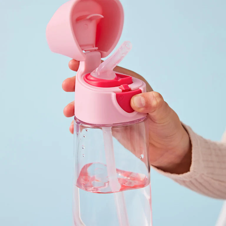 Tritan Straw Bottle 600ml Flamingo Fizz