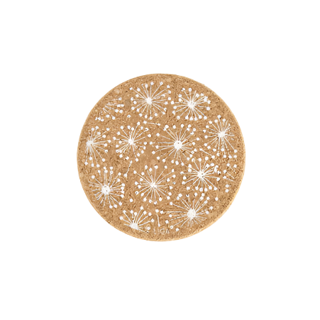 Coasters Cork Set4 Dandelion