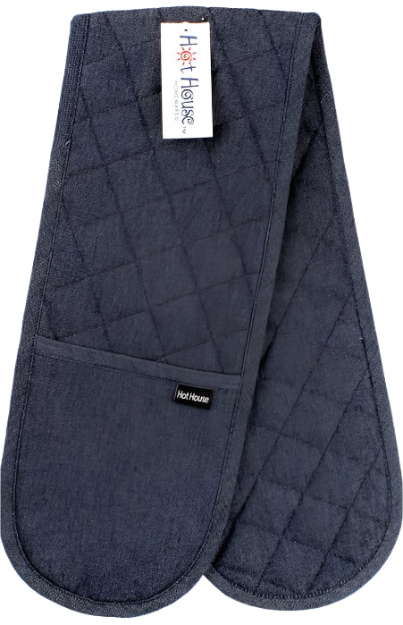 Oven Glove Double Mitt Denim Navy