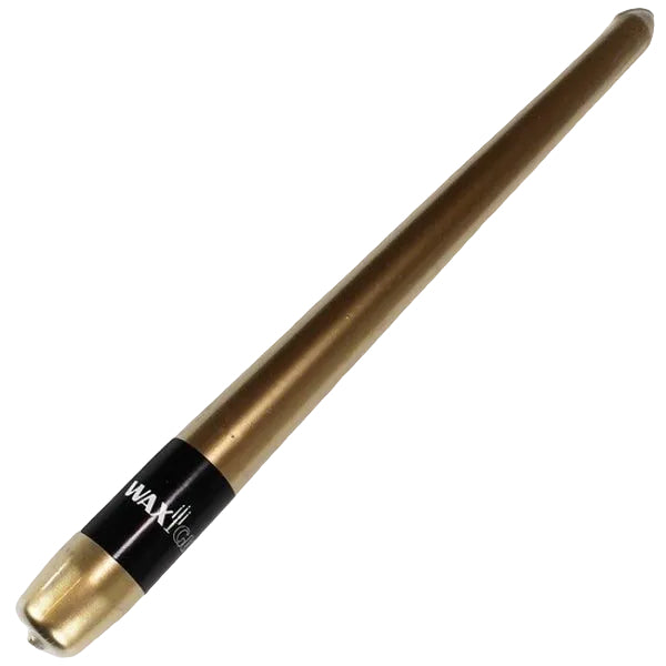 Wrapped Taper Candle 250mm Metallic Gold