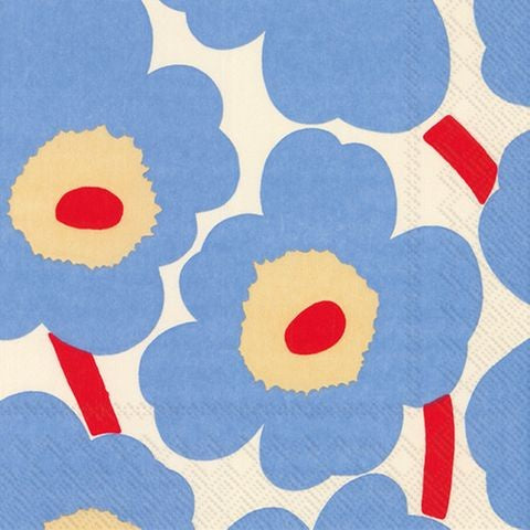 Luncheon Unikko Cream Blue