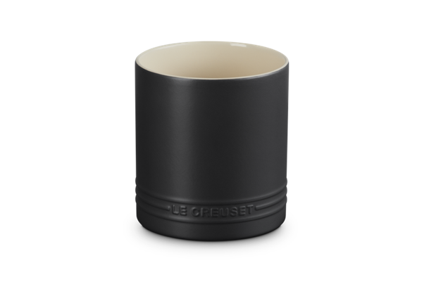 Large Utensil Jar Matte Black
