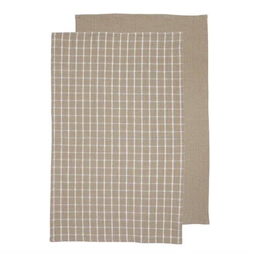 Hemingway 2pk Kitchen Towel Taupe
