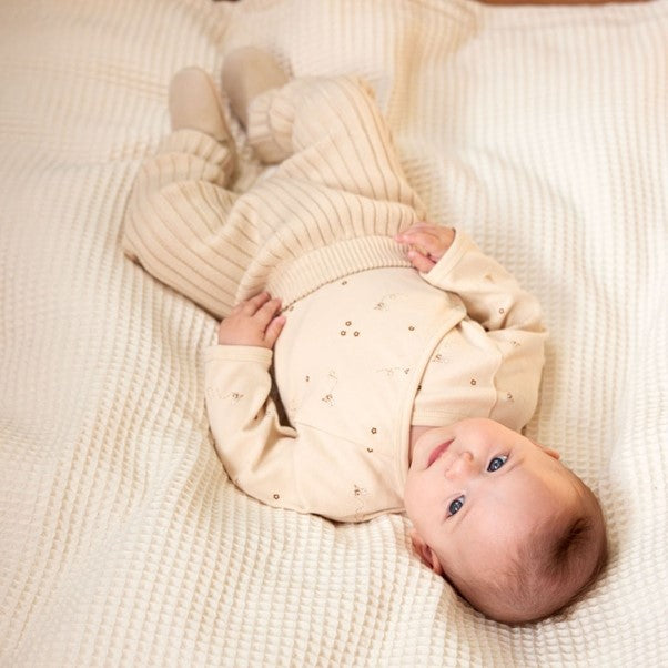 Long Sleeve Kimono Bodysuit Bumble Bee
