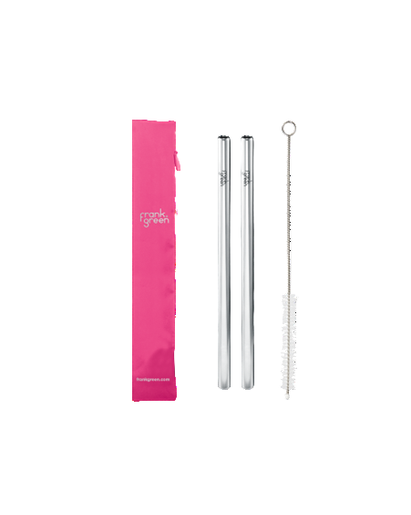 Reusable Straw Pack 170mm Neon Pink