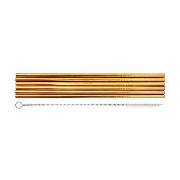 Stainless Steel Straws Gold