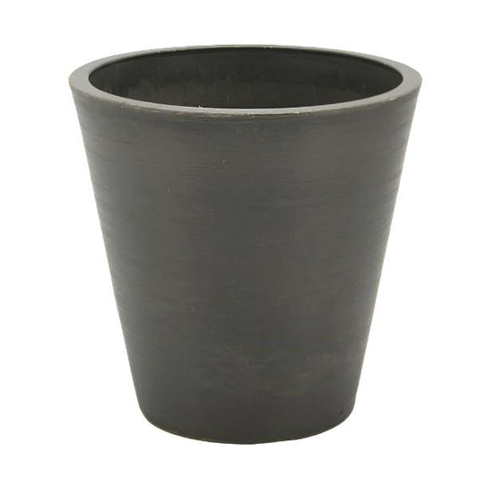 Stonefusion Cone Pot 15x15cm Charcoal