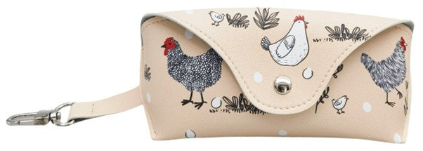 Glasses Case Chicken Beige