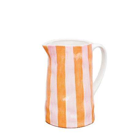Med Jug Orange & Pink Stripe