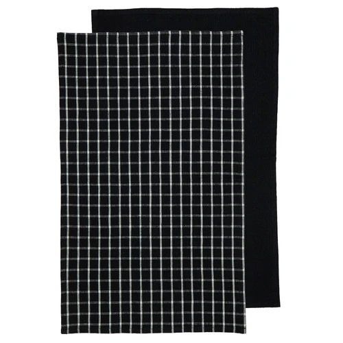 Hemingway 2pk Kitchen Towel Black