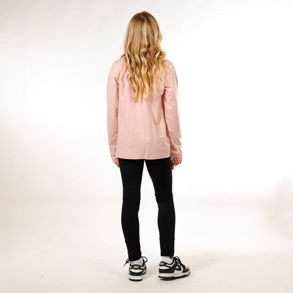 Girls Long Sleeve Tee Dusty Pink