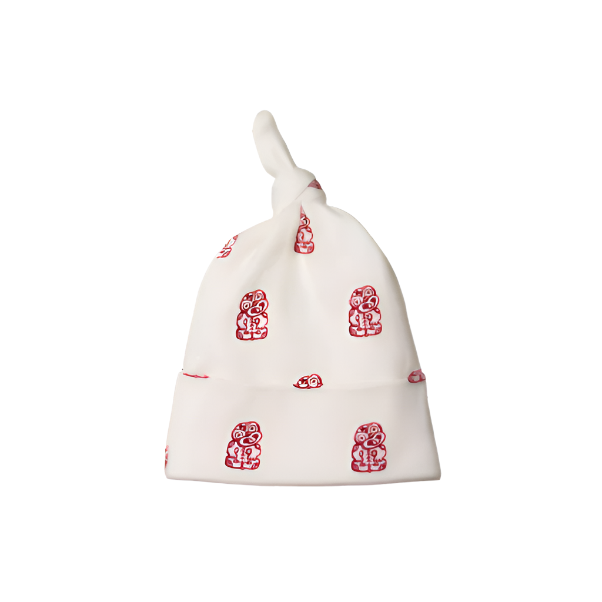 Cotton Knotted Beanie Tiki