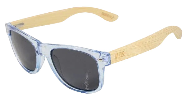 Sunnies Ice Blue With Wooden Arms