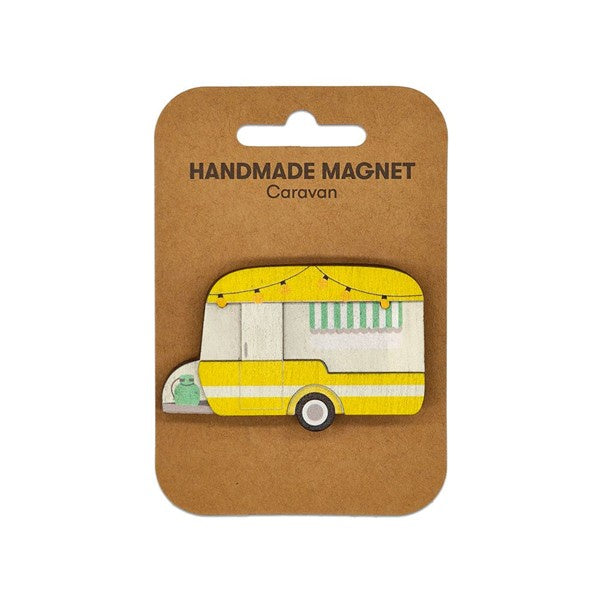 Wooden Magnet Caravan