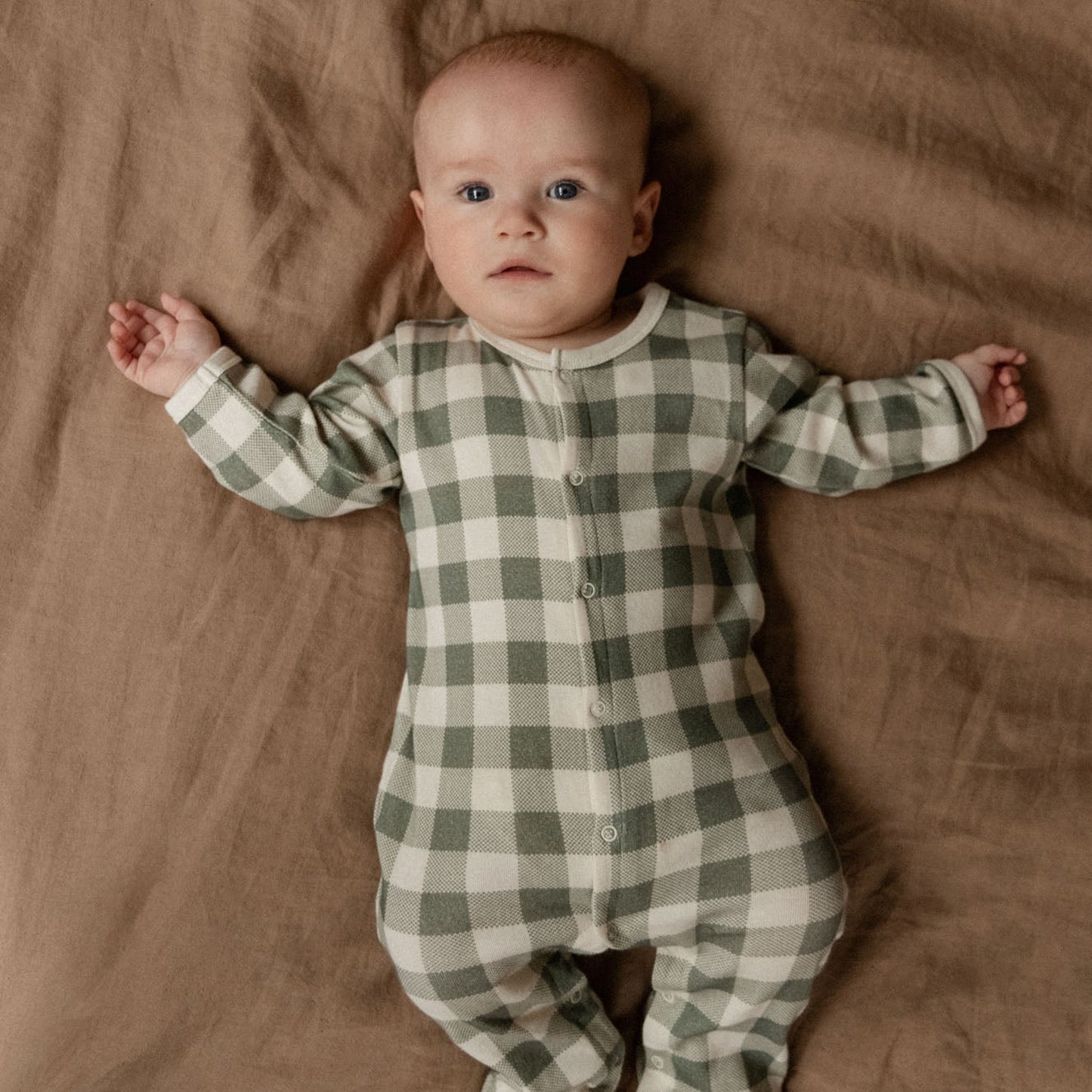 Cotton Stretch & Grow Crispin Check