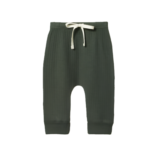 Merino Drawstring Pants Thyme