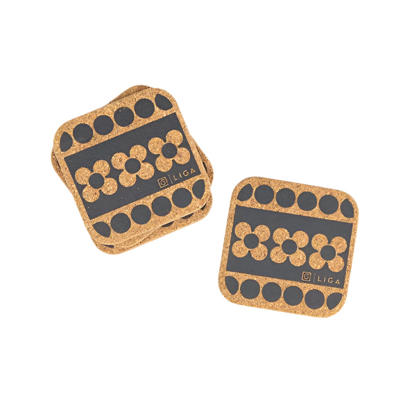 Coasters Set4 Hornsea Saffron