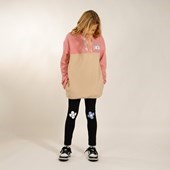 Girls Adventure Fleece - Dusty Pink/Beige
