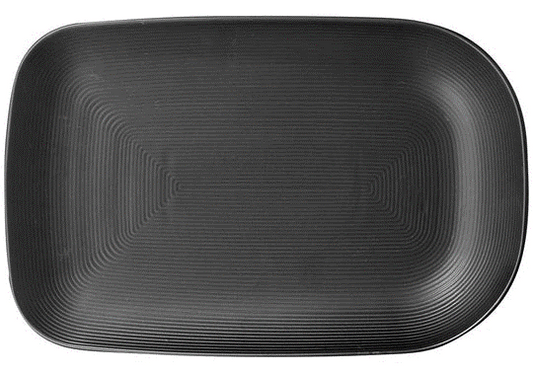 Linear Texture Black Platter