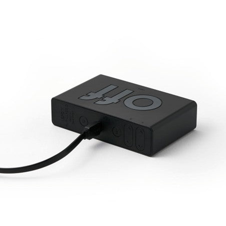 Flip Rubber Alarm Clock Black