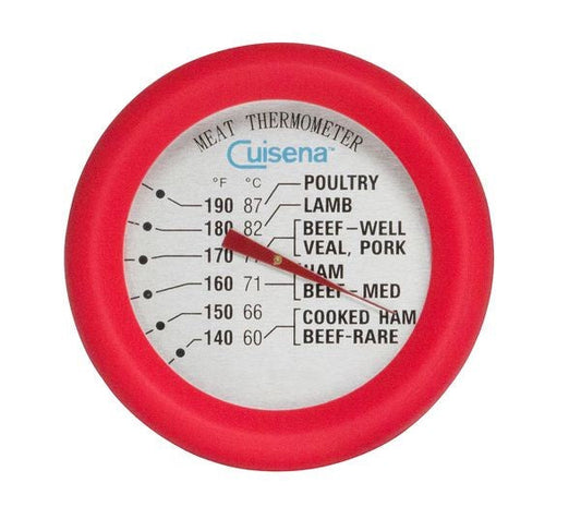 Cuisena Meat Thermometer Red Silicone